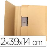 caja para embalar q connect libro medidas 520x390x140 mm espesor carton 3 mm