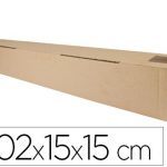 caja para embalar q connect tubo medidas 1020x150x150 mm espesor carton 3 mm