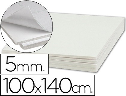 carton pluma liderpapel adhesivo 1 cara 100x140 cm espesor 5 mm