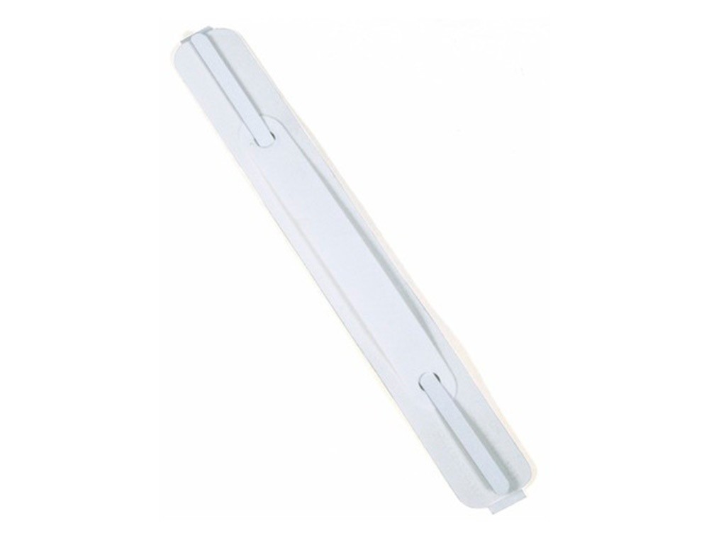 encuadernador fastener durable flexifix plastico autoadhesivo 38x158 mm color blanco pack indivisible 100 uds