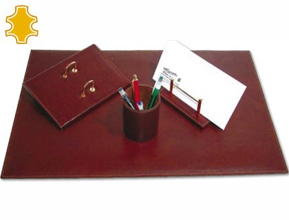escribania sobremesa q connect artesania de piel juego de 4 piezas 40x60x0 6 cm fabricada en ubrique