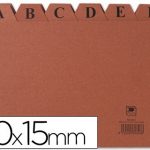indice fichero liderpapel carton no3 100x150 mm