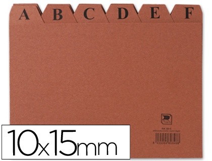 indice fichero liderpapel carton no3 100x150 mm
