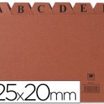 indice fichero liderpapel carton no4 125x200 mm