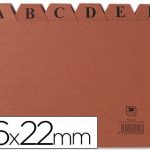 indice fichero liderpapel carton no5 160x220 mm