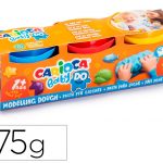 pasta de modelar carioca baby dough bote 75 g set de 3 colores surtidos