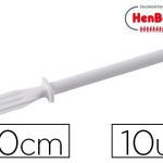 pincel henbea para cola blanca de plastico flexible 10 cm largo bolsa de 10 uds