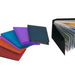 portatarjetas de credito fabricadas en pvc base opaca capacidad 10 tarjetas colores surtidos expositor de 30 uds
