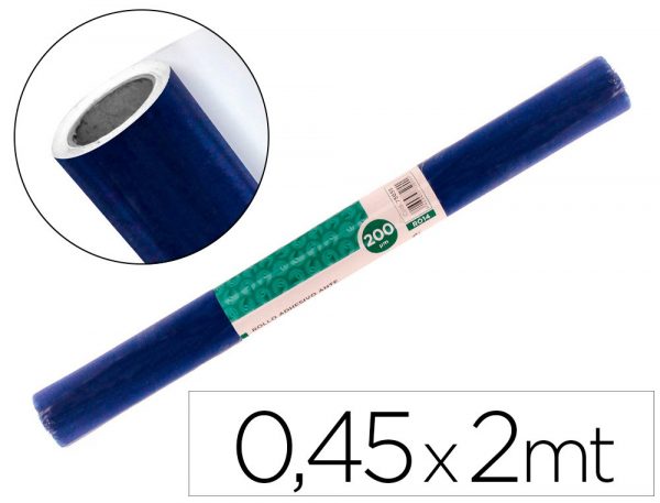 rollo adhesivo liderpapel especial ante azul rollo de 0 45 x 2 mt